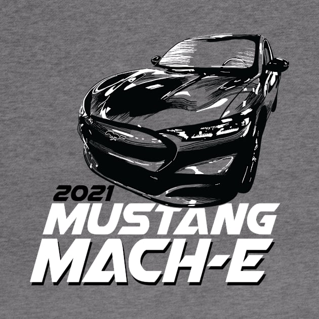 2021 Mustang Mach-e Retro Car by zealology